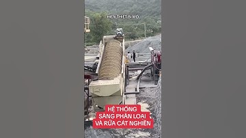 Hệ thống sàng phân loại và rửa cát nghiền của máy nghiền cát nhân tạo công nghệ Thuỵ Điển
