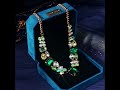 Exquisite Green Rhinestone Necklace Versatile Women's Necklace Stylish Bridal Wedding Accessory