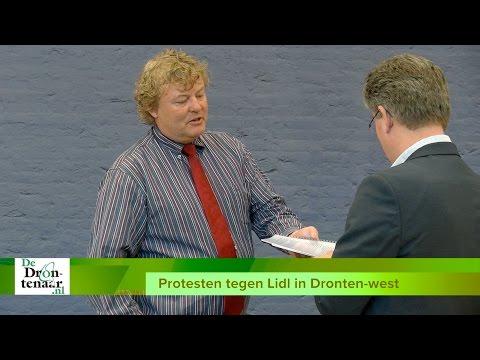 VIDEO | Ondernemers centrum protesteren massaal tegen Lidl in Dronten-west