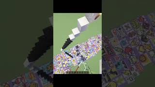 Satisfying pixel art In Minecraft Making Green Mushroom Man Pixel Art #shorts #gaming #minecraft