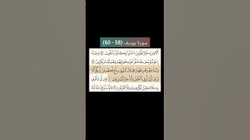 سورة يوسف من (58 - 60) |القارئ الشيخ : سعد الغامدي#سعدالغامدي #القران_نور_حياتي #القرآن_حياة #القرآن