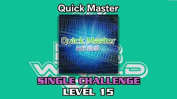 【DDR WORLD】 Quick Master 【SP CHALLENGE / 15】