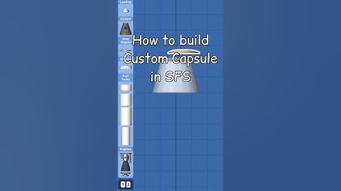 how to build custom capsule in Spaceflight simulator #sfs #sfs2 #spaceflightsimulator #shorts