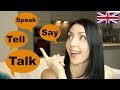 Speak, Talk, Say & Tell - What's the Difference | Live English Lesson Writing Practice
