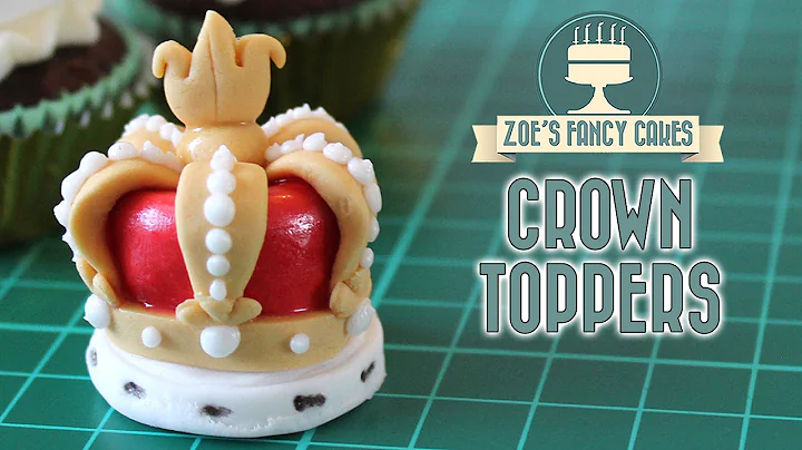 Crown cake toppers for the Queens 90th birthday ce...