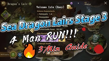 Stage 3 Volcano Isle Hard | Sea Dragon Nest (SDN) | In-Depth 3 min Guide |【Dragon Nest 2 Evolution】