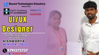 Aishwarya Placed as UI/UX Designer | Besant Technologies Velachery | BCA 2023 | Placement Success