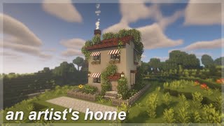 [Minecraft] An artist&#39;s humble abode 👩‍🎨🎨 | minecraft java speedbuild