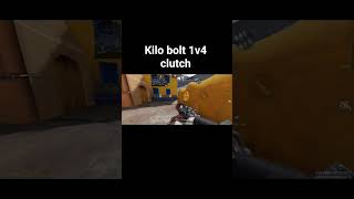 Insane 1v4 clutch with kilo bolt #callofdutymobile #codm #shorts