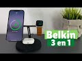 Belkin 3 en 1 -Base de carga MAGSAFE 📲 para iPhone 13 (todos los modelos)