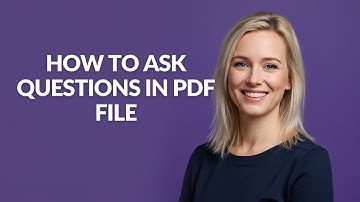 How to Ask Questions In Pdf File - Julia