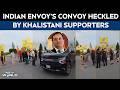 Khalistani Supporters Attempt to Stop Indian Diplomat's Convoy In Canada