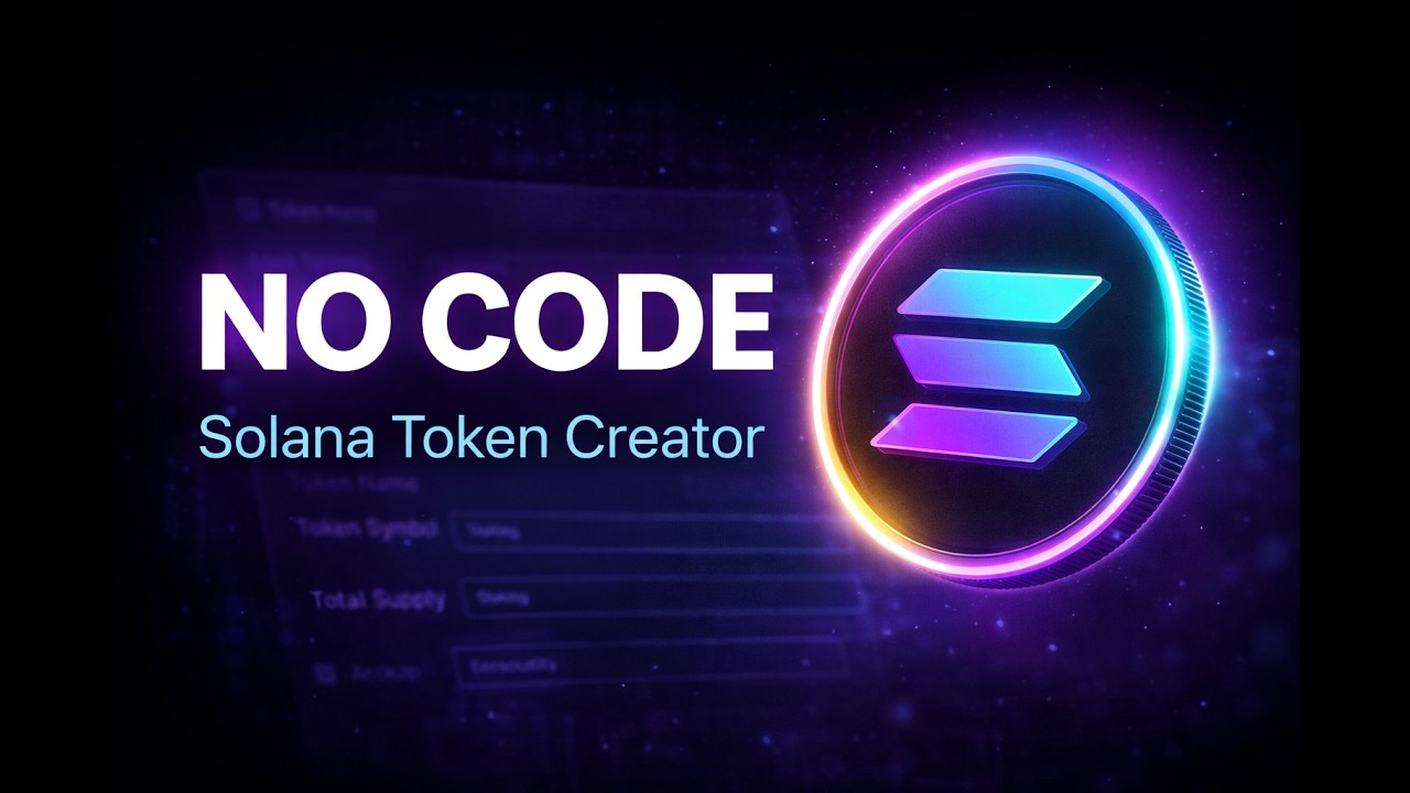 Token No Code Solana Token Creator – Create an SPL Token in Minutes (No Code) - YouTube