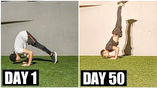 My Handstand Push Up Journey | 50 Days Progression