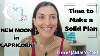 New Moon in Capricorn [Jan 11th, 2024]| Time to Make a Solid Plan