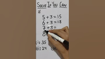 Solve if you can?