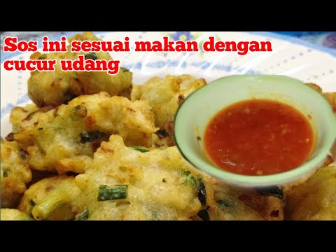 Cucur Udang Dengan Resepi Sos Cili Opah Anak Dan Suami Sangat Suka Youtube