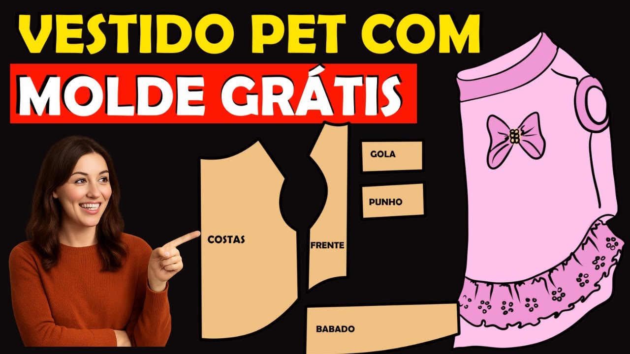 Designer de moda revela técnicas FÁCEIS para moldes de roupas para animais de estimação DIY