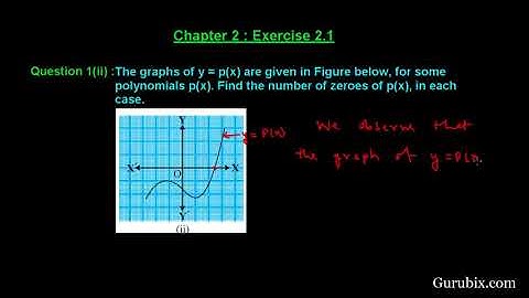 Ex 2 1  Q 1ii  The graphs of y = px are given to find the    Ch 2  Math for Class X CBSE