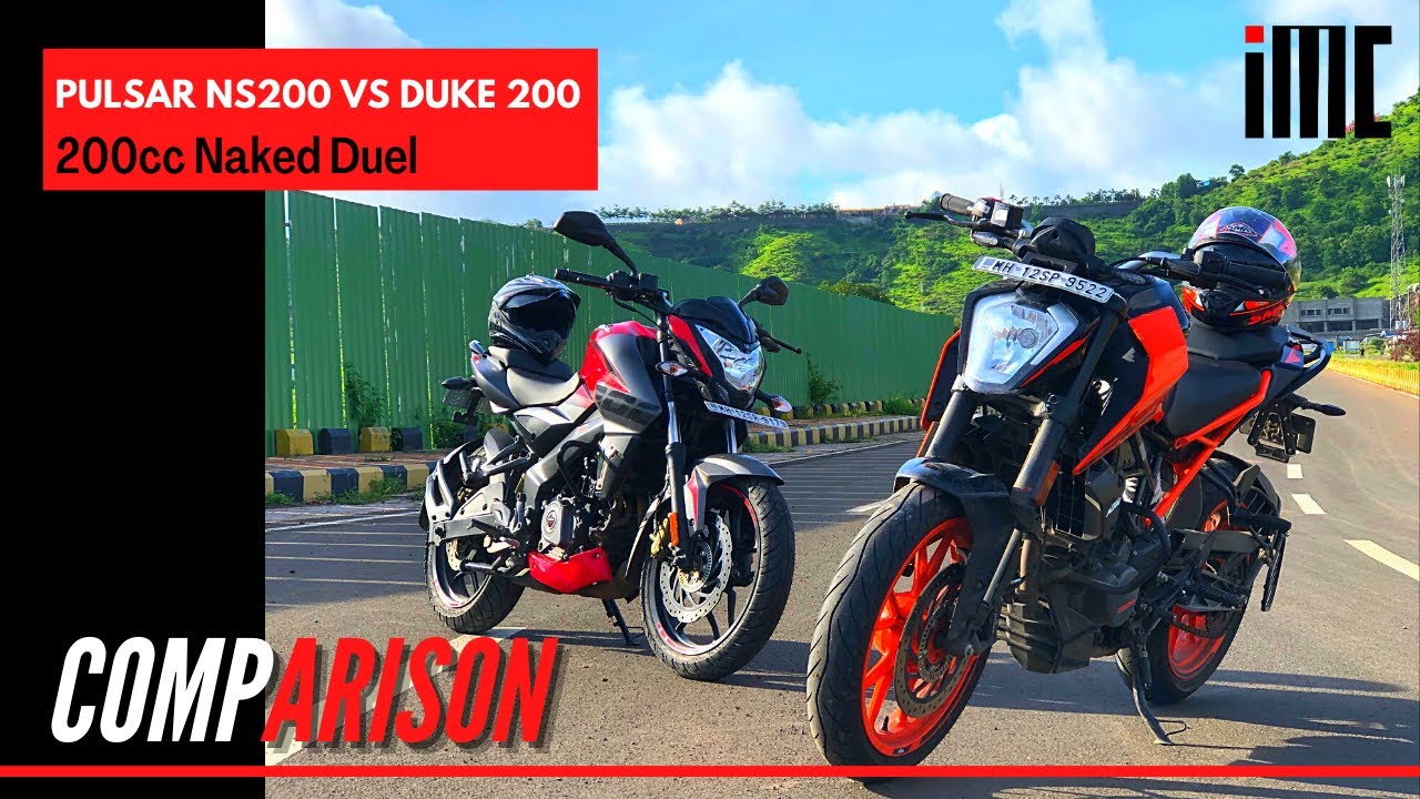 Bajaj Pulsar NS200 BS6 VS KTM Duke 200 