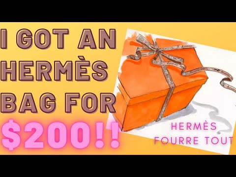 Unboxing Hermes! $200 Hermes! Hermes Fourre Tout mm Bag Reveal