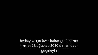 berkay yalçın üver bahar gülü nazım hikmet şiiri