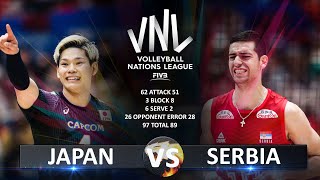 Japan Vs Serbia Mens Vnl 2023