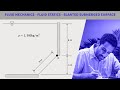 FE Exam Review - Fluid Mechanics - Fluid Statics - Submerged Slanted Gate