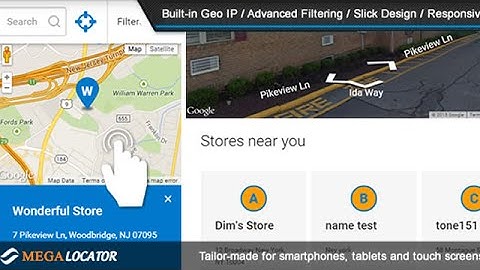 Mega Store Locator Theme (Flat Themed Store Locator)