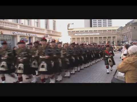 Black watch March past Dundee