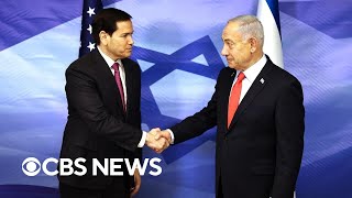 Latest on Israel-Gaza ceasefire as Rubio visits