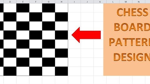 How To Make Chess Board Pattern In Ms Excel || Excel Tutorial In Hindi || Amazing Excel Tricks 👌