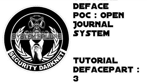 Tutorial deface poc : Open Journal System
