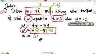 Rumus algebra 3/3 tingkatan 2 kssm ...