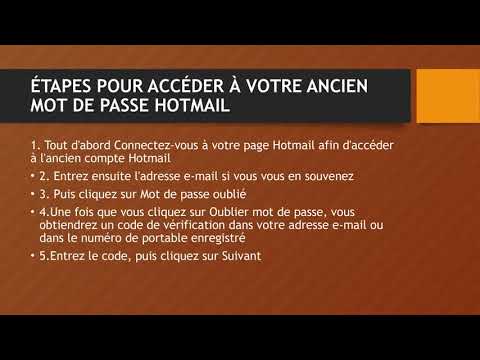 Comment Puis Je Accéder à Mon Ancien Compte Hotmail