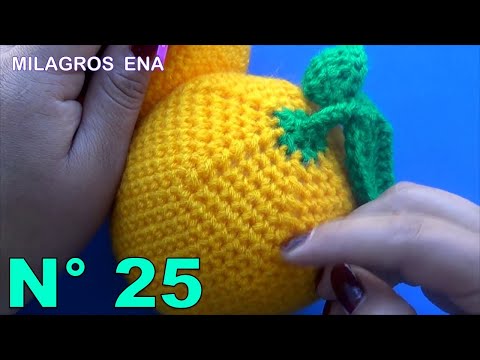 Video: Como Tejer Frutas A Crochet