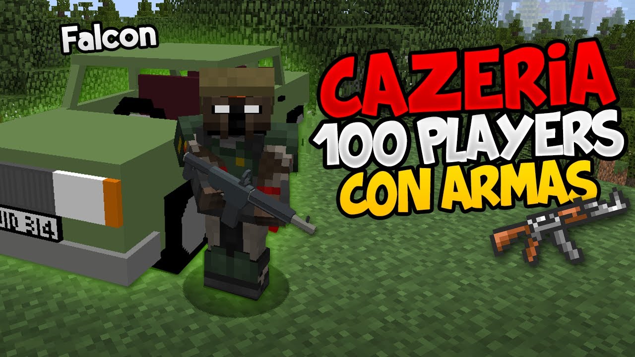 Hago una CACERÍA de 100 JUGADORES en MINECRAFT