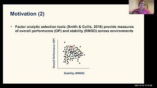 Daniel Tolhurst: Genomic prediction into future growing environments using environmental covariates