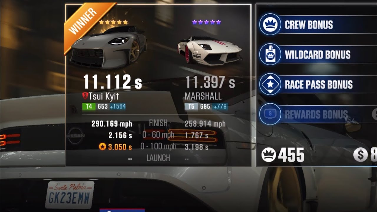 CSR2 Season 261 Prestige Cup Race 30 Final Time - Veilside Z (RZ34
