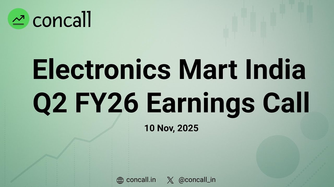 Electronics Mart India Ltd Q2 FY26 Earnings Conference Call | Concall.in