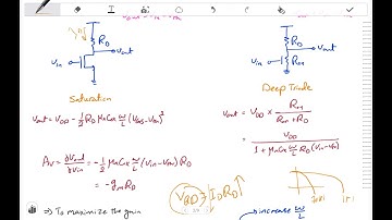 Analog Integrated Circuits 13: Single-Stage Amplifier: Common Source with Resistive Load