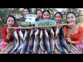 Cooking 15 kg fish curry recipe with vegetable and peanut recipe - Amazing video