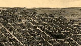 Little Rock Arkansas 1887 Panoramic Bird's Eye View Map 7266