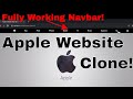 Apple website design tutorial(navbar)[HTML and CSS TUTORIAL] for beginners