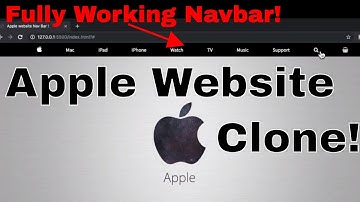 Apple website design tutorial(navbar)[HTML and CSS TUTORIAL] for beginners