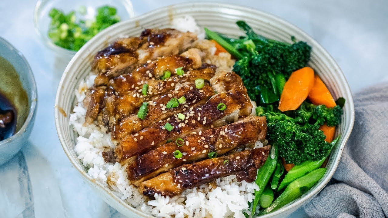 Chicken Teriyaki Rice Bowl Recipe | Souped Up Recipes