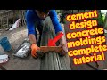 PAANO MAG DESIGN GAMIT ANG CEMENT-CONCRETE MOLDINGS COMPLETE TUTORIAL PART 1