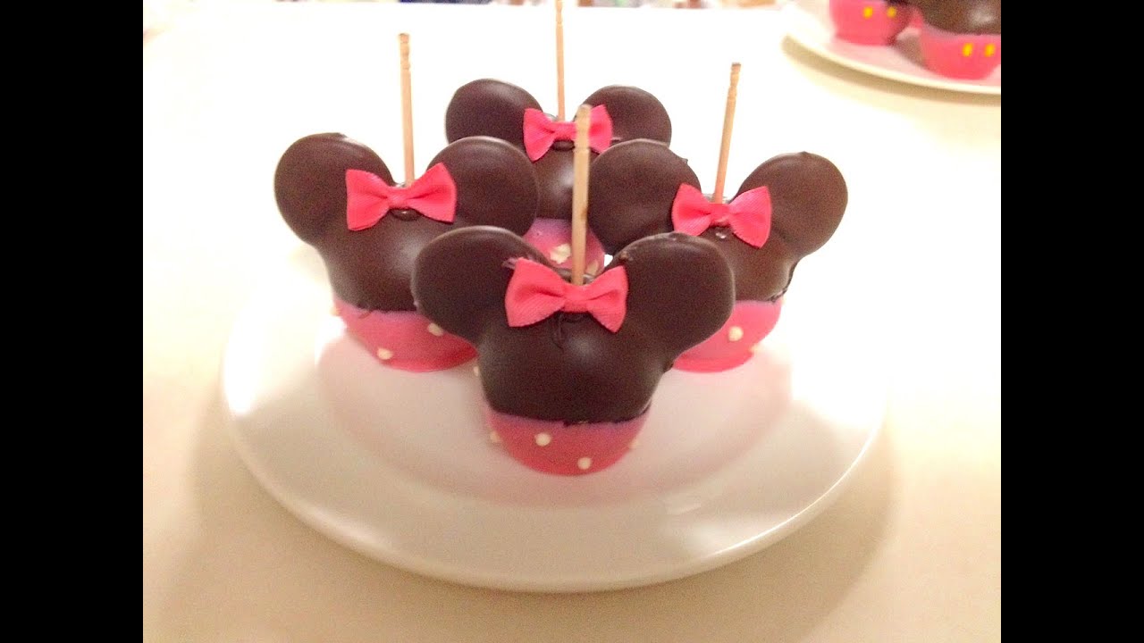 Disney Minnie Mouse ケーキポップ ミニーマウスの棒付きチョコレート Youtube