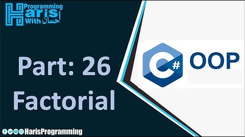 Factorial in C# in urdu / hindi