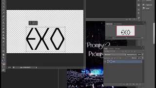 Как вставлять картинку в текст в фотошопе CS6? | EXO, K-pop screenshot 5